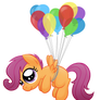 Scootaloo and Balloons