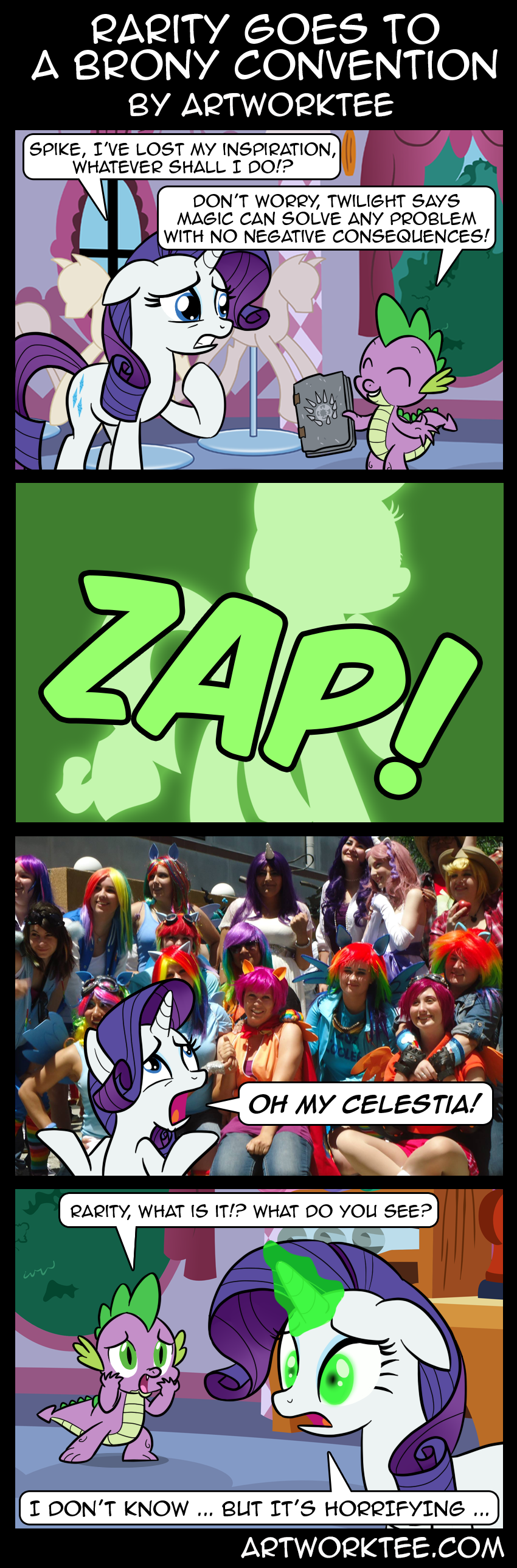 Comic: Rarity Goes to a Brony Convention