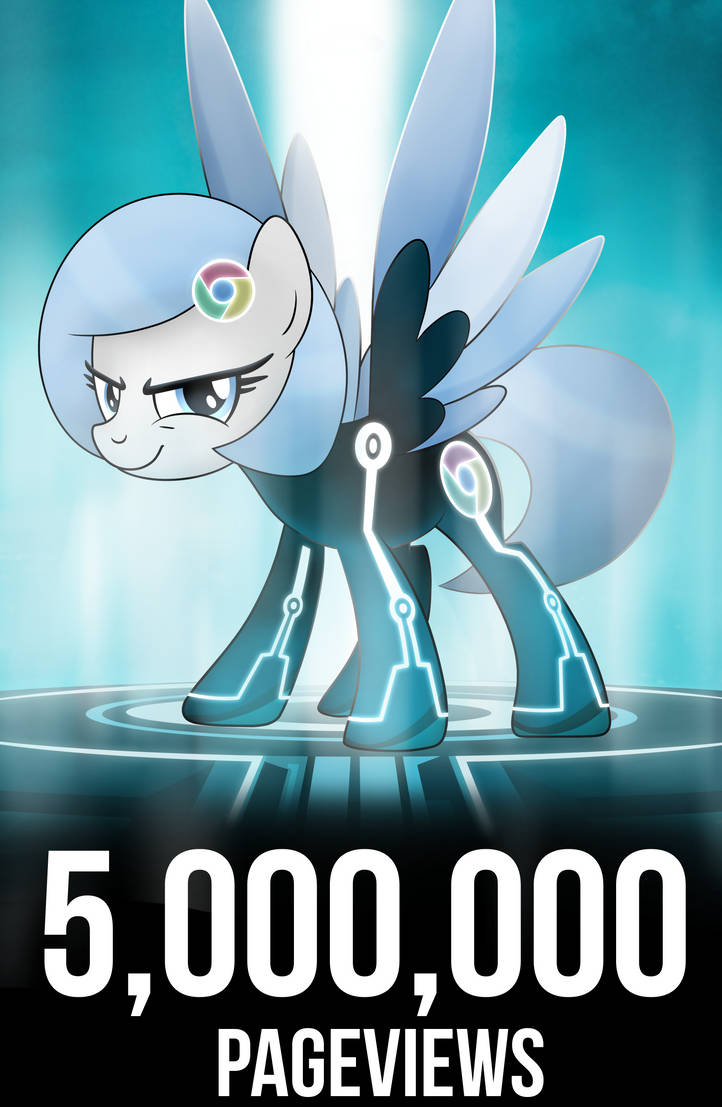 Chrome pony 5 mil pageviews by theairevolution