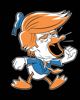 Donald Duck Trump by eCartoonMan 