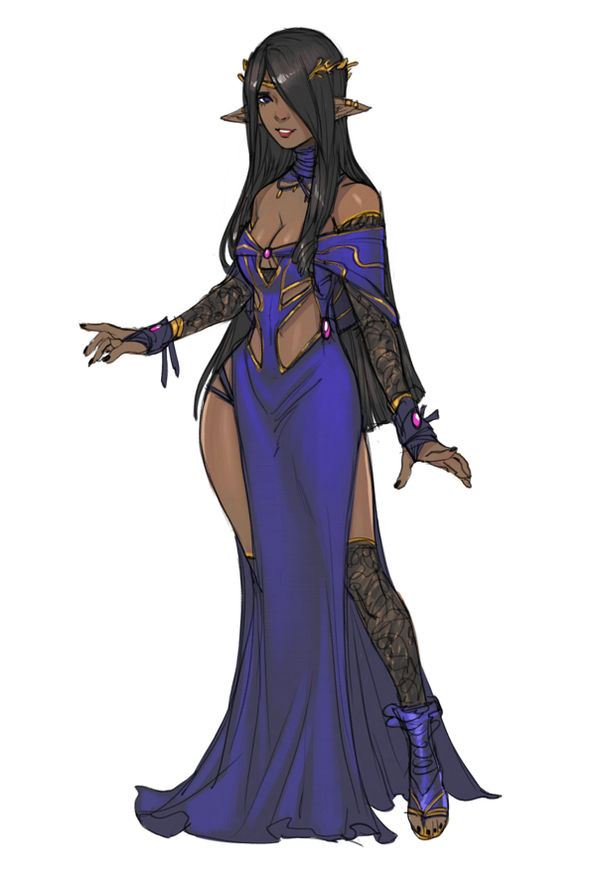 Elf Sketch by AmberHarrisArt on DeviantArt