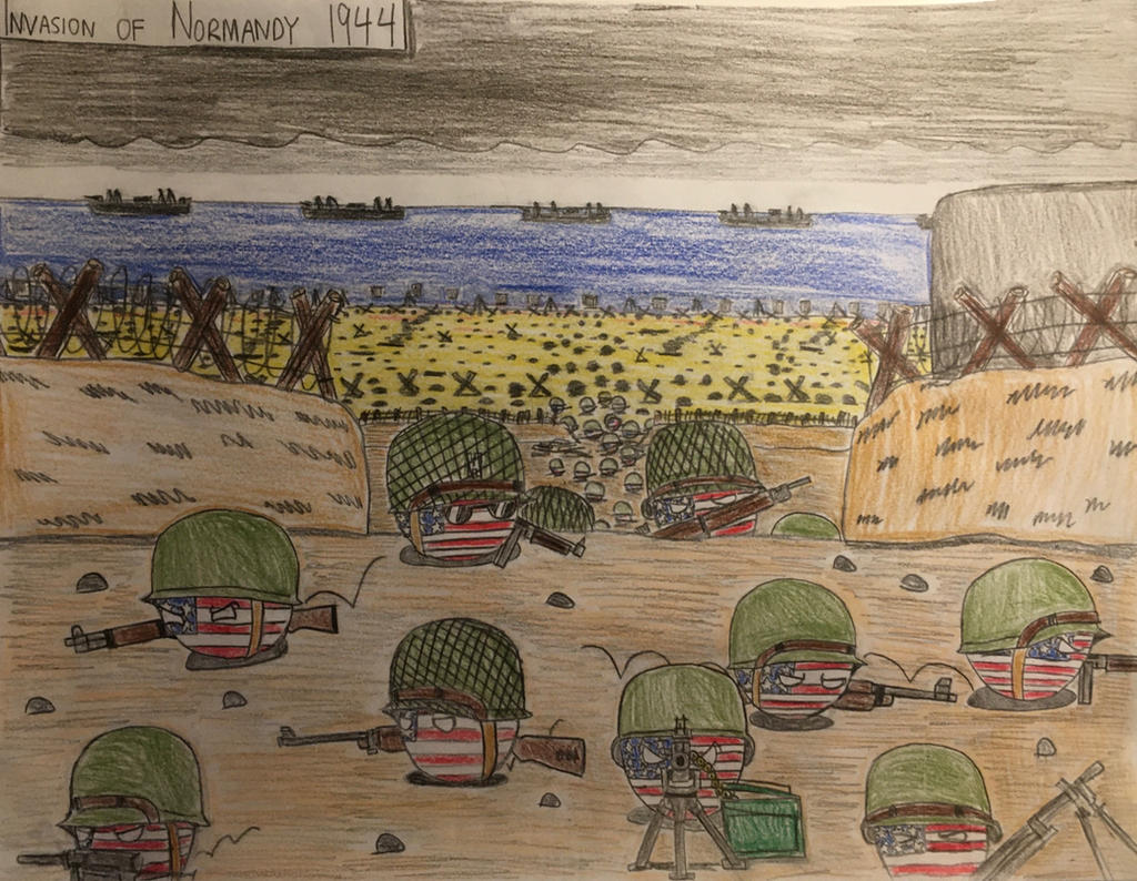 Draw Normandy Countryball WW2: Invasion of Normandy 1944 (2018) by Supernewbiestyle ...