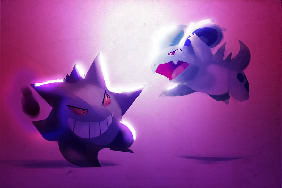 Gengar vs Nidorino (Leaf Green/Fire Red version) by Vidrovov on DeviantArt