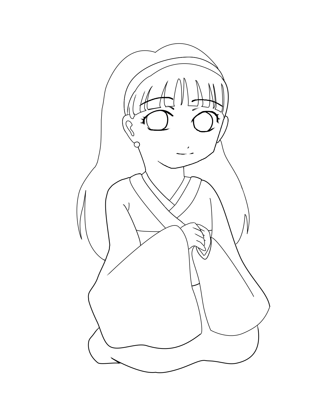 Lineart Kimono