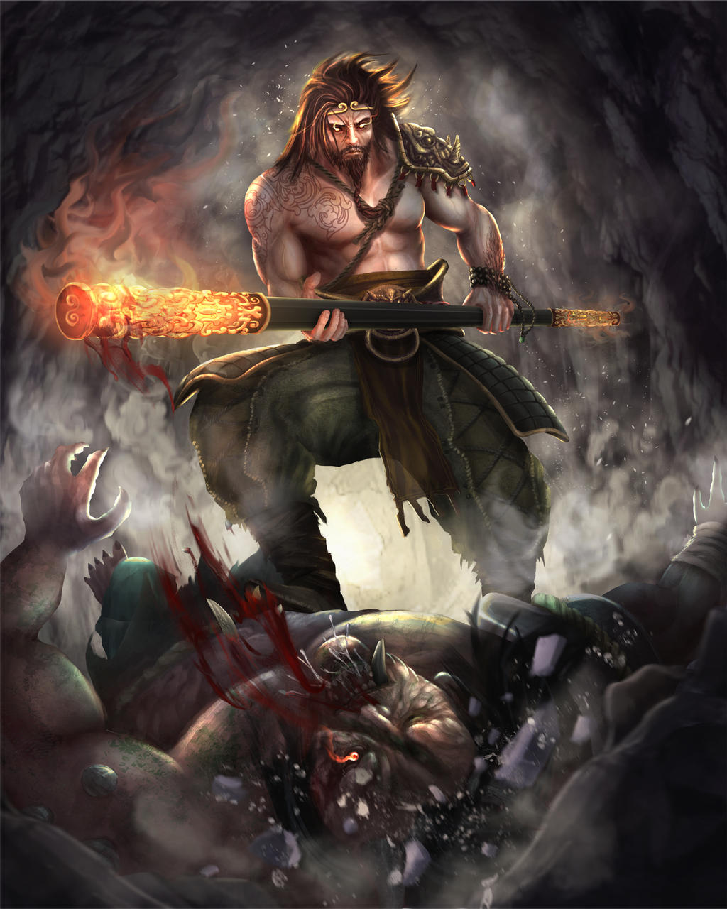 Sun Wukong The Fight Is Over By Whitefangvanish On Deviantart Sun Wukong The Fight Is Over By Whitefangvanish On Deviantart
