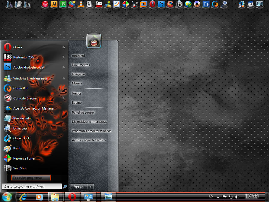 Fire Flower - Windows 7 VS by rumpibul