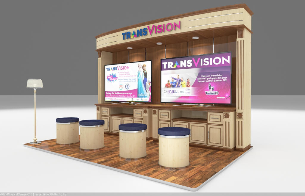 3D stand booth view A