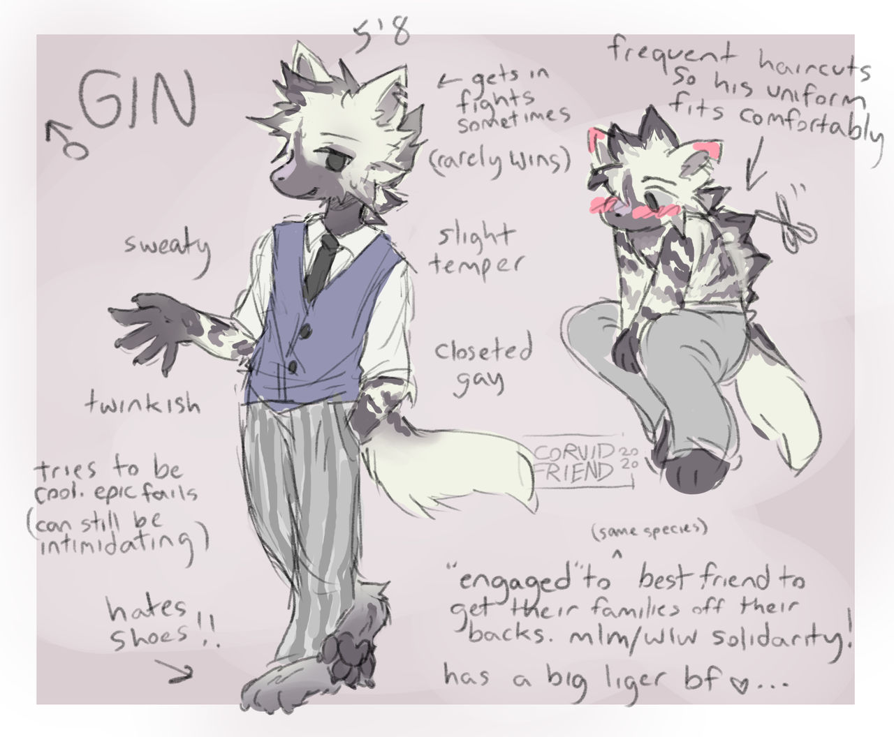 beastars oc by corvidfriend on DeviantArt