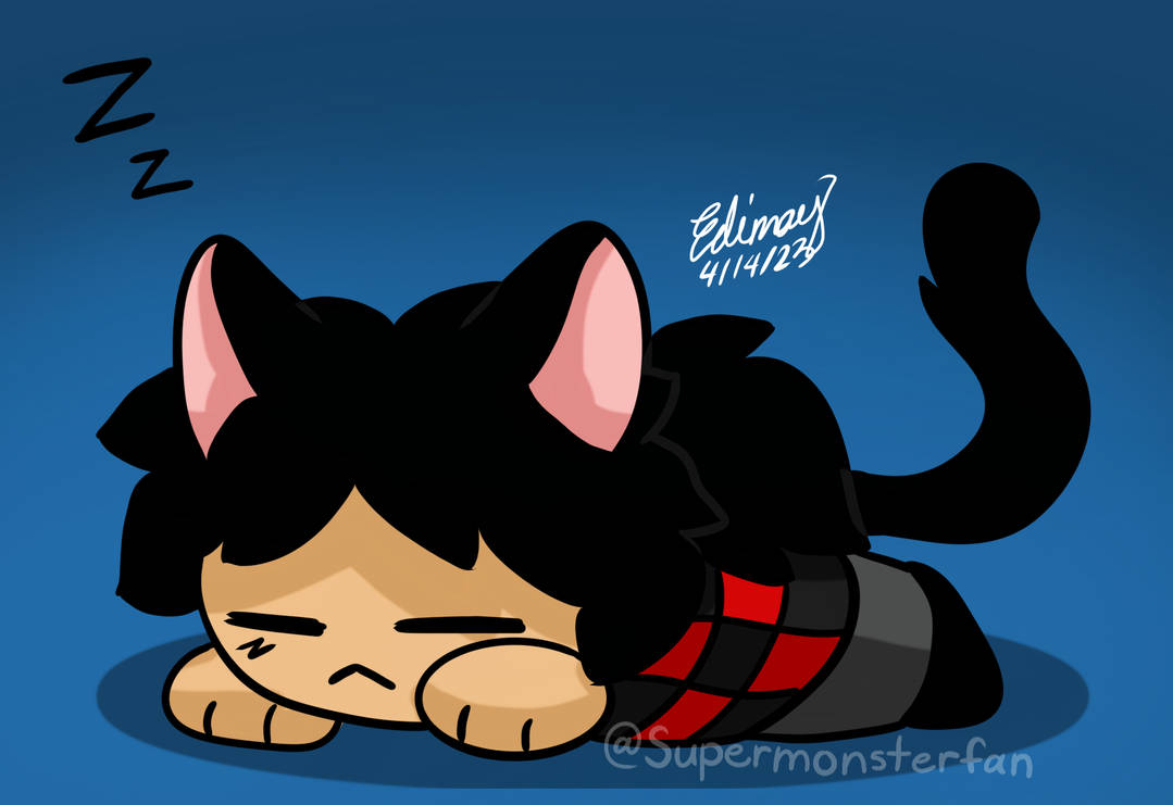 Cat nap by Supermonsterfan on DeviantArt