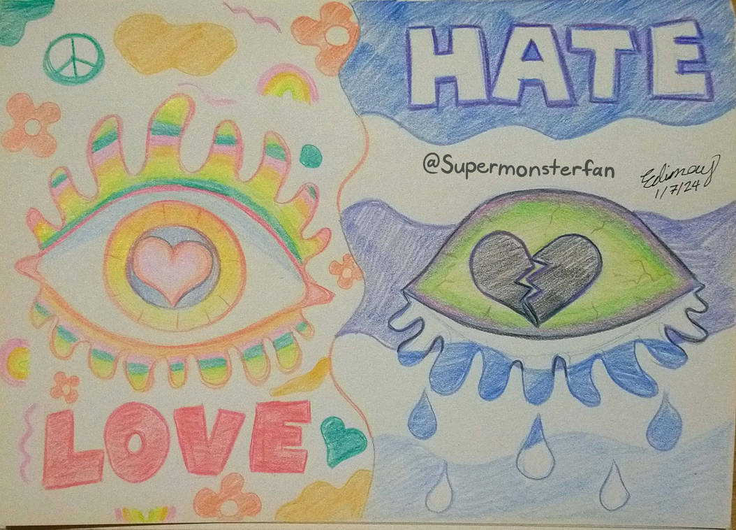 Love and Hate by Supermonsterfan on DeviantArt