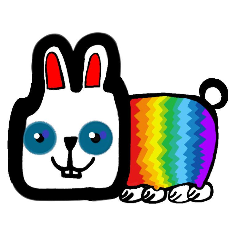 Rainbow Rabbit Deviantart The Rainbow Bunny. by Troyboy770 on DeviantArt