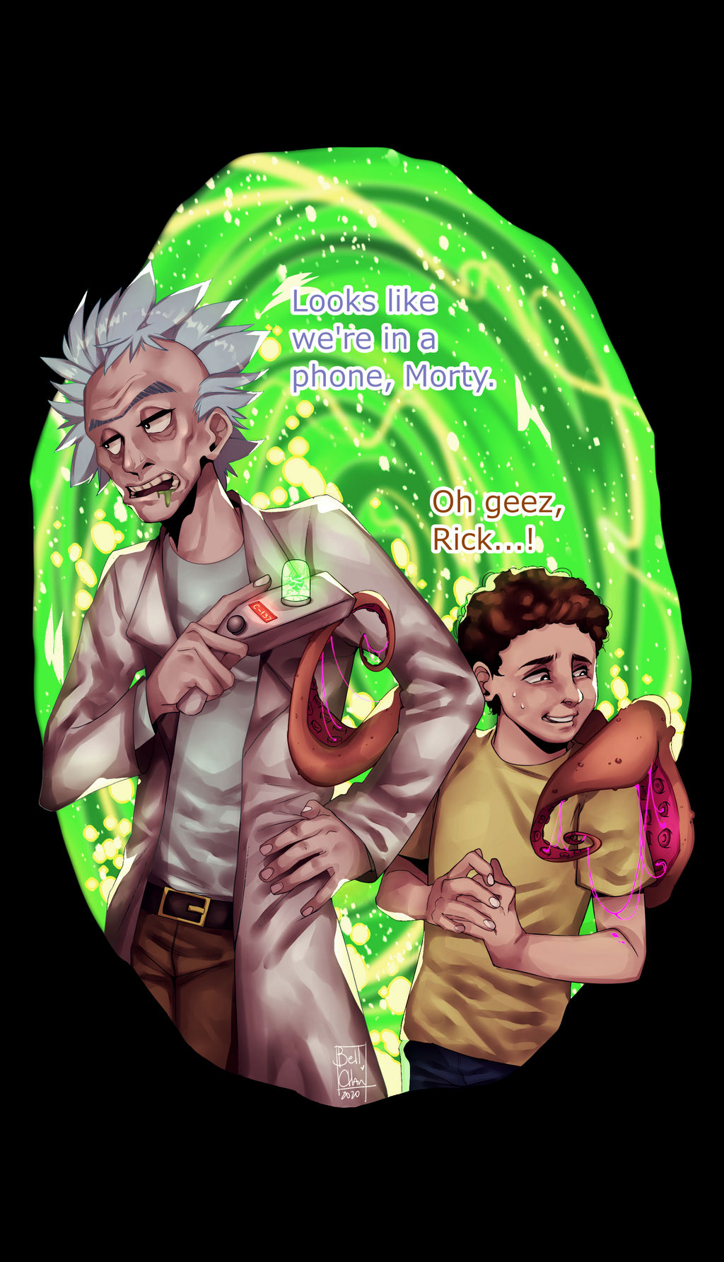 Rick and Morty wallpaper phone by Bellchaan on DeviantArt