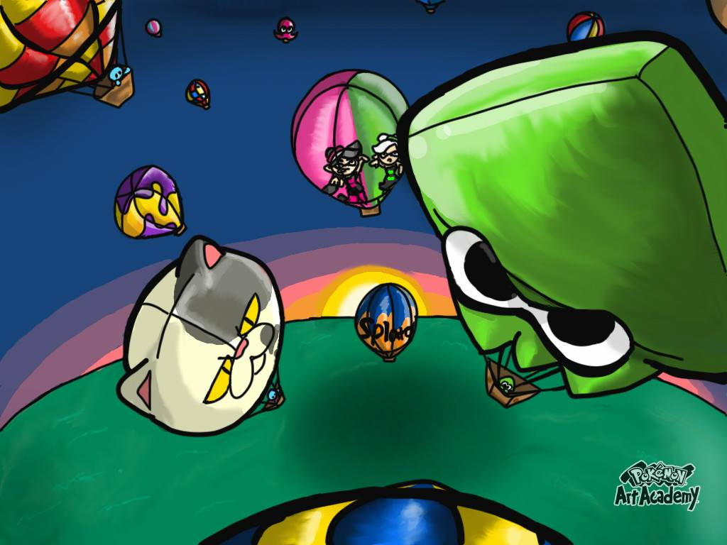 Splatoon Inflatable Splatoon hot air balloons by RaesSplatoonDrawings on DeviantArt