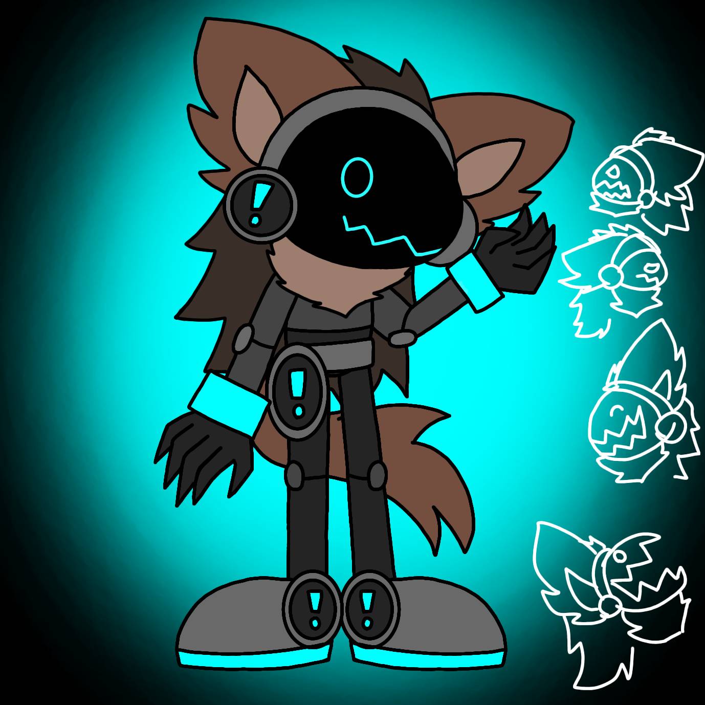 Protogen but Sonic style challenge :3 by SomepplDo on DeviantArt