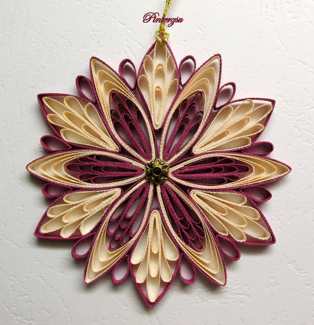 Quilled snowflake