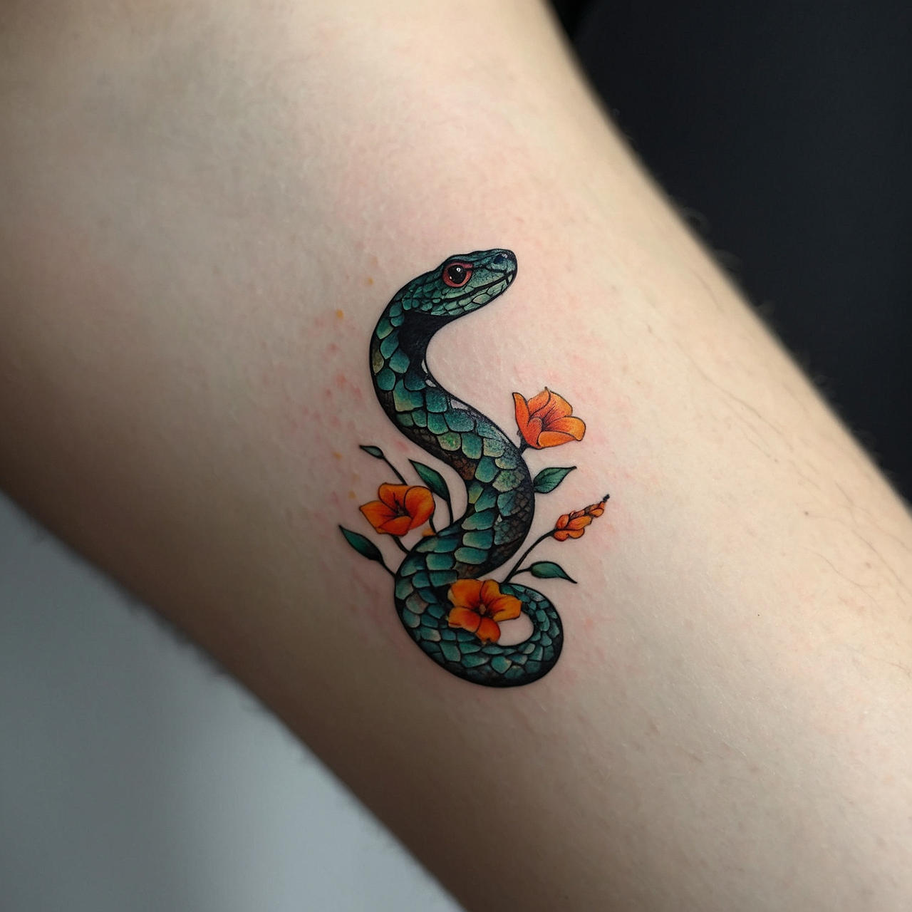 Snake flower tattoo design by Tattoodesignsworld on DeviantArt