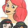 Disney Princesses A, J and S
