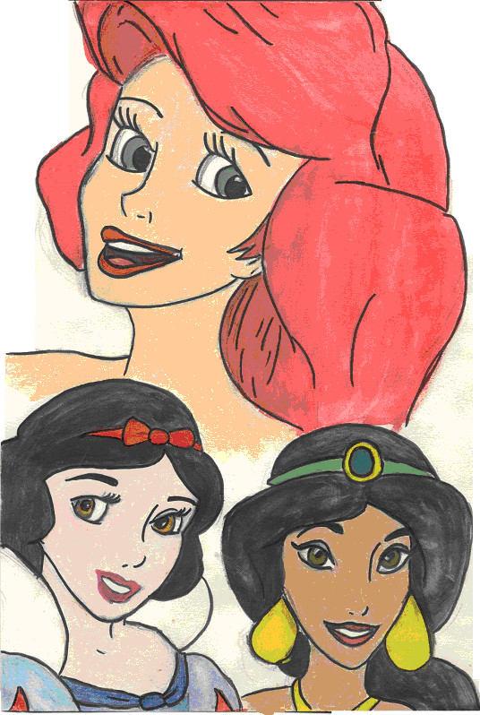 Disney Princesses A, J and S