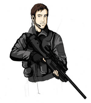 Sniper character design WIP
