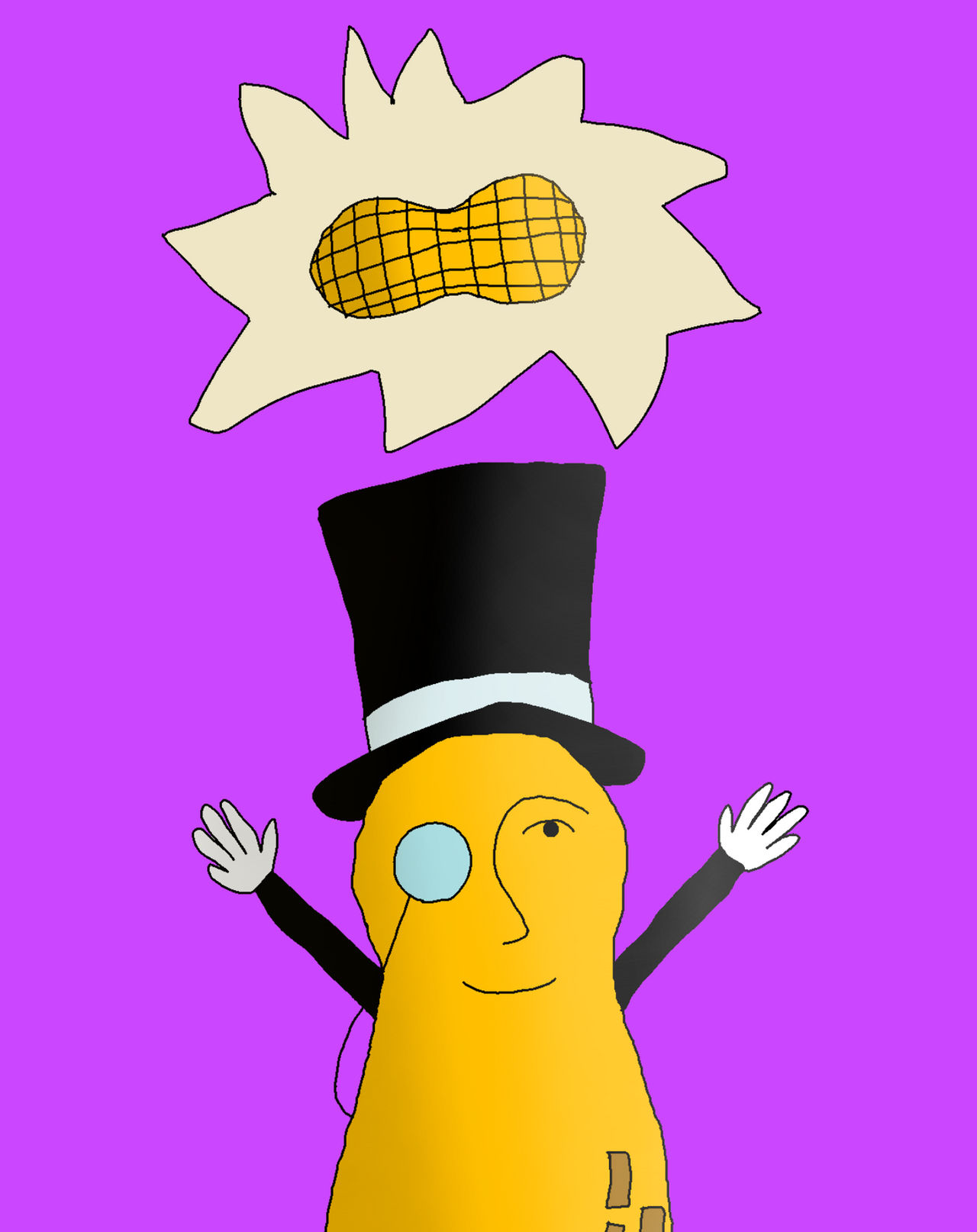 Mr. Peanut by LilPuffemYT on DeviantArt