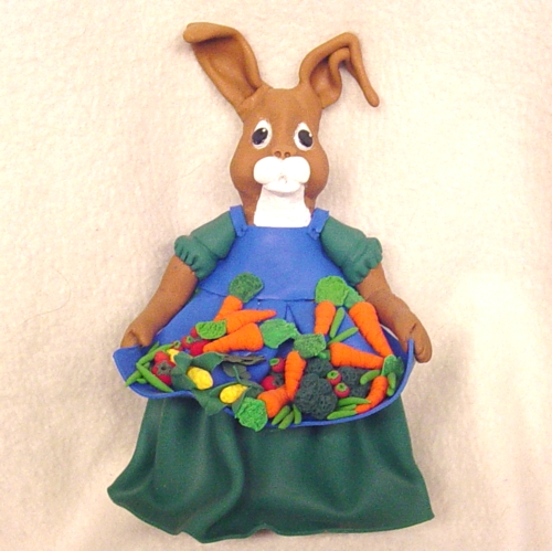 Garden Harvest Bunny sculpture