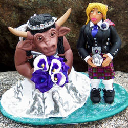 World of Warcraft Wedding Cake Topper