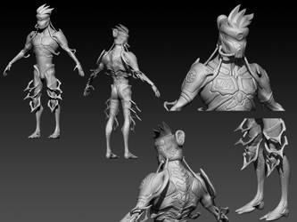 [WIP] Nekros - 'Dangerous Zombie' skin (sculpt)