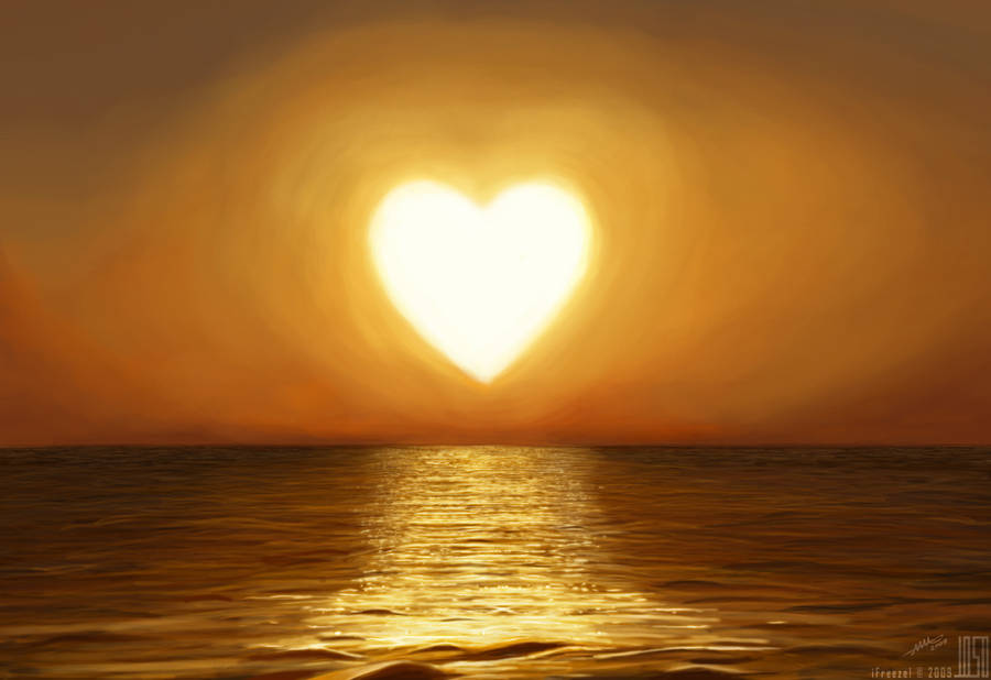 Heart Shaped Sun by Eye-Freeze