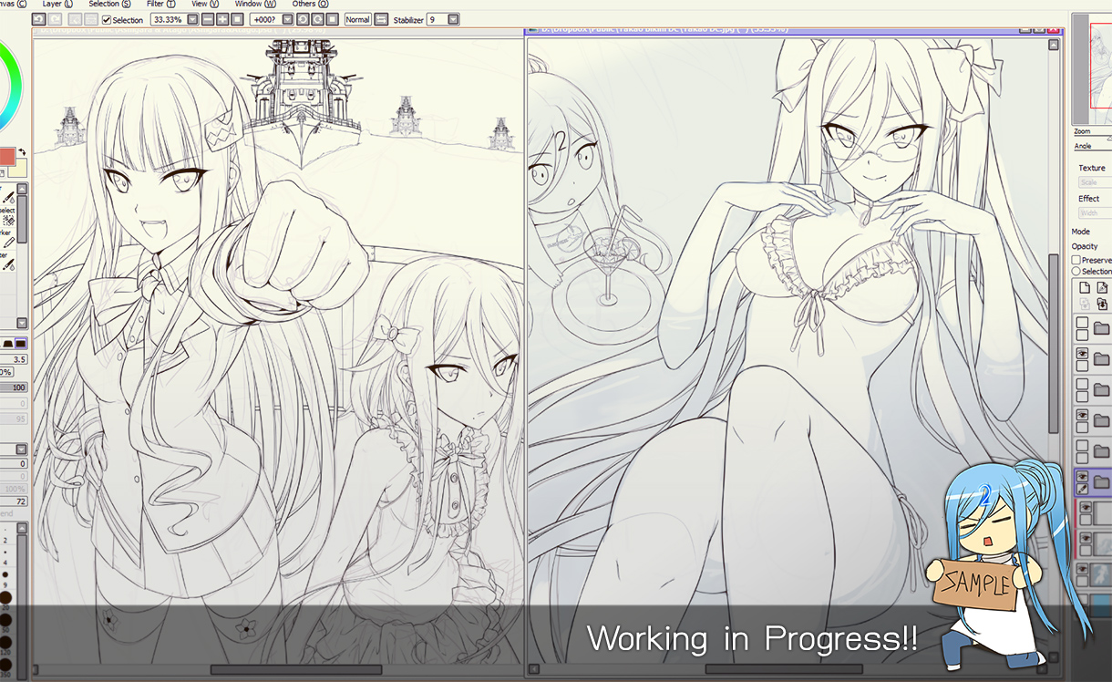 WIP - Aoki Hagane no Arpeggio CG