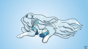 Glaceon and Alolan Ninetales