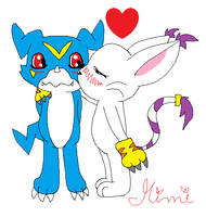 Veemon X Gatomon