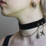 Velvet Ribbon Chain -- Bird and Cage Choker