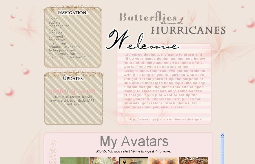 MySpace DIV Layout 3 by VerseDesigns on DeviantArt