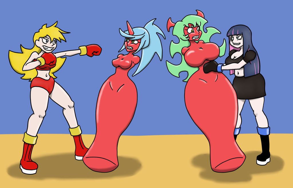 Hoffy Redraws - Demon Sister Punching Bags