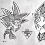 Yugi and Atem