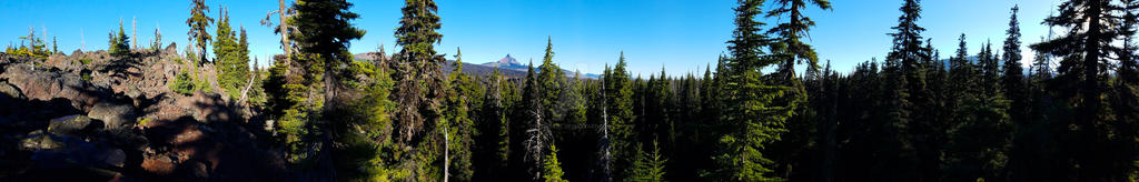 Pacific Crest Trail view of Mt Washington