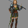 Female warrior character