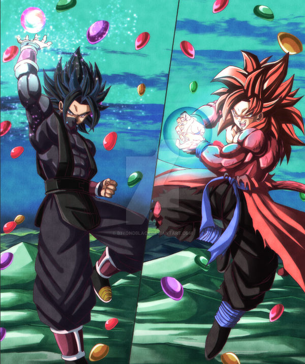 Zero Base Form Dragonball AF VS Goku SSJ4 LB