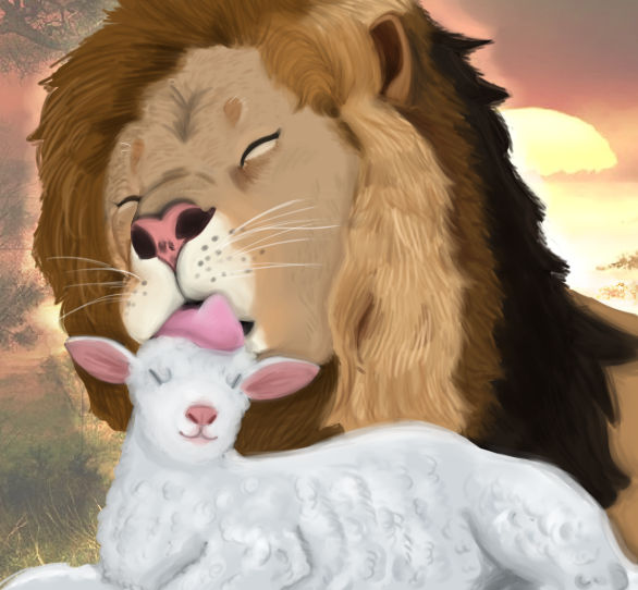 Pyroarite . Lion and Lamb . by Pyroarite on DeviantArt