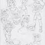 Crash Team Racing - The Nitro Squad (Sketches)