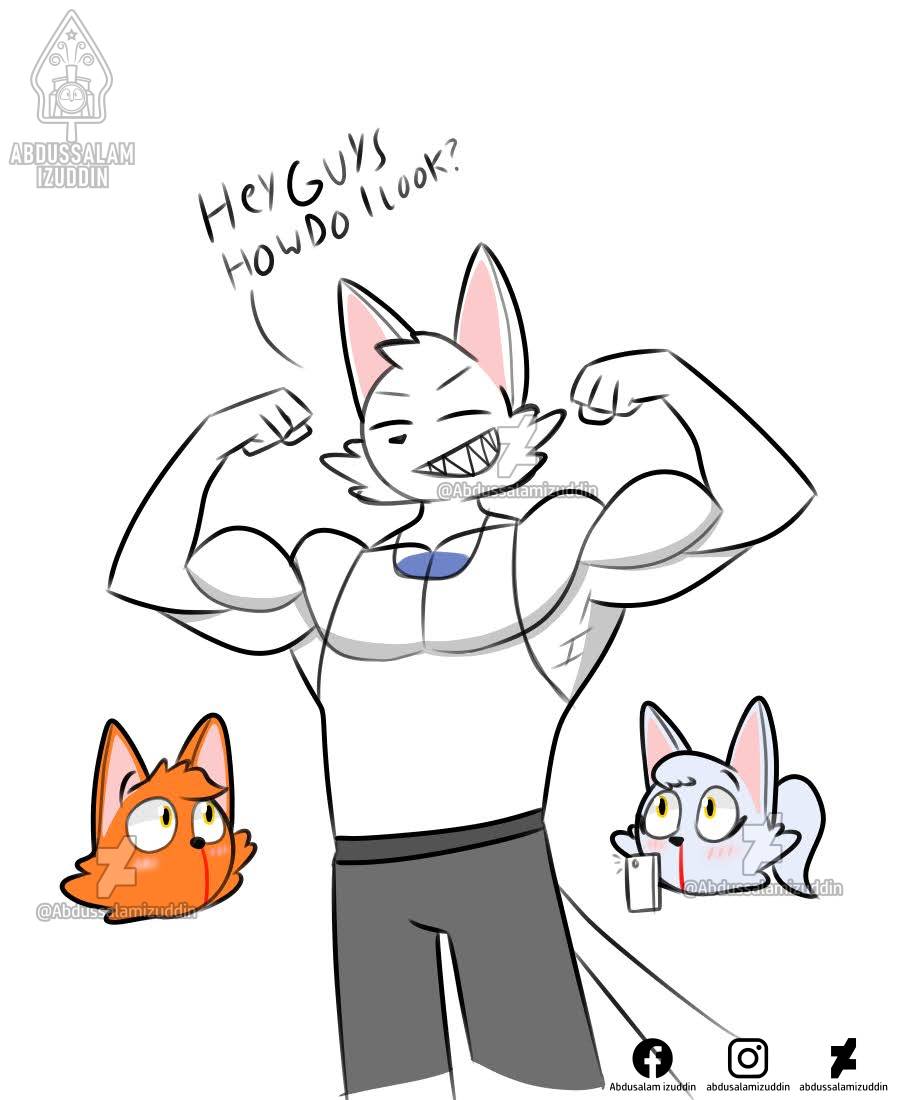 Buff cat by abdussalamizuddin on DeviantArt