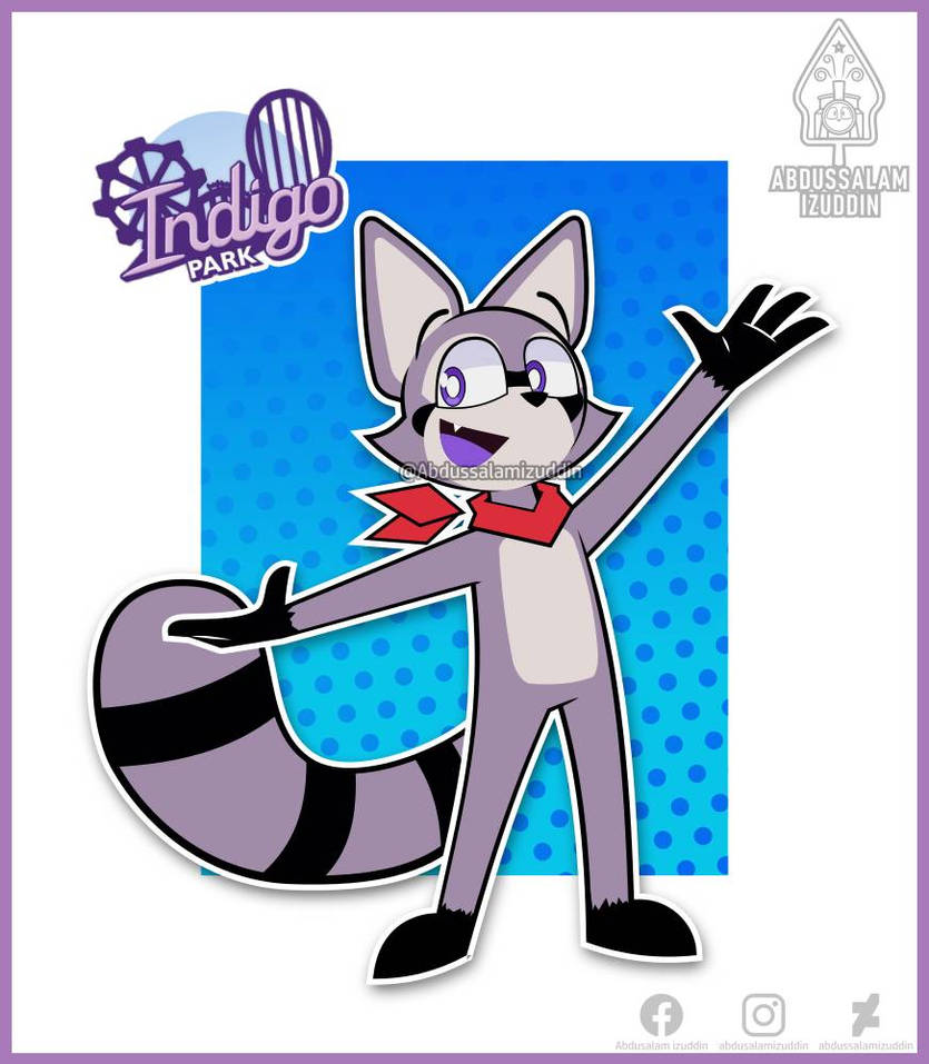 Rambley raccoon indigo park by abdussalamizuddin on DeviantArt