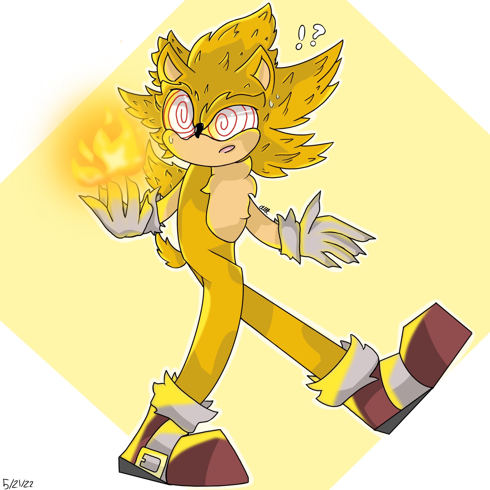 FANART:.:GIFT:. Fleetway Super Sonic by BlueBlurApple on DeviantArt