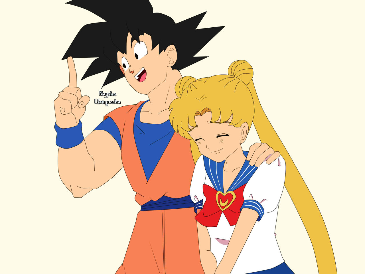 Goku x Serena by gosaginay on DeviantArt