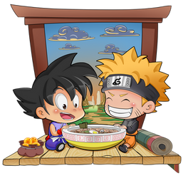 Gokou and Naruto