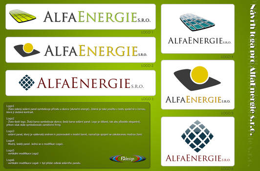 AlfaEnergie s.r.o. - logotypes