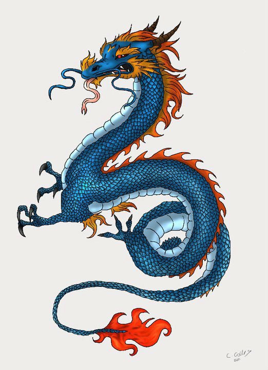 Chinese Dragon Tattoo by TaimaIllustrations on DeviantArt