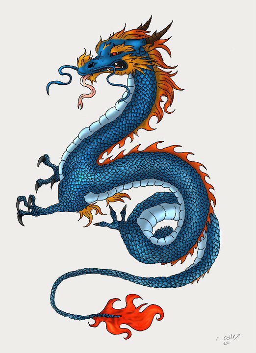Chinese Dragon Tattoo by TaimaIllustrations on DeviantArt Chinese Dragon Tattoo by TaimaIllustrations on DeviantArt