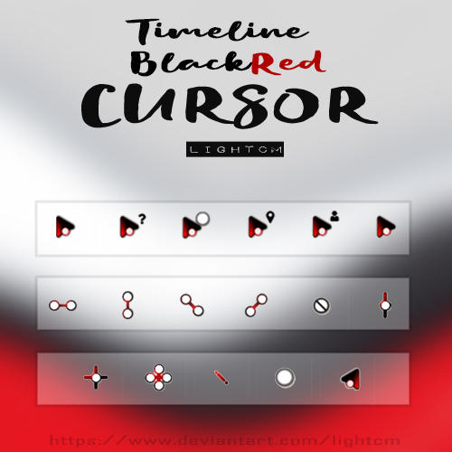Timeline BlackRed Cursors by LightCm on DeviantArt