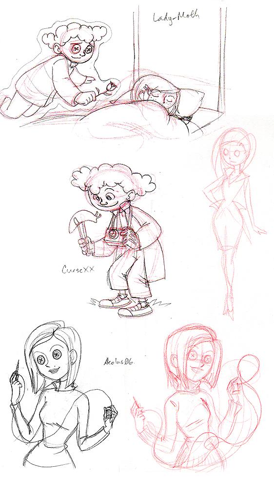 Coraline Request Sketches